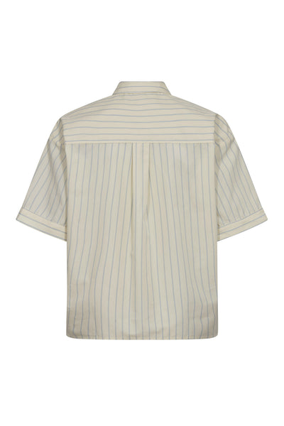 SimoCC Stripe SS Tie Shirt 171-PaleYellow - 45050 Thumbnail