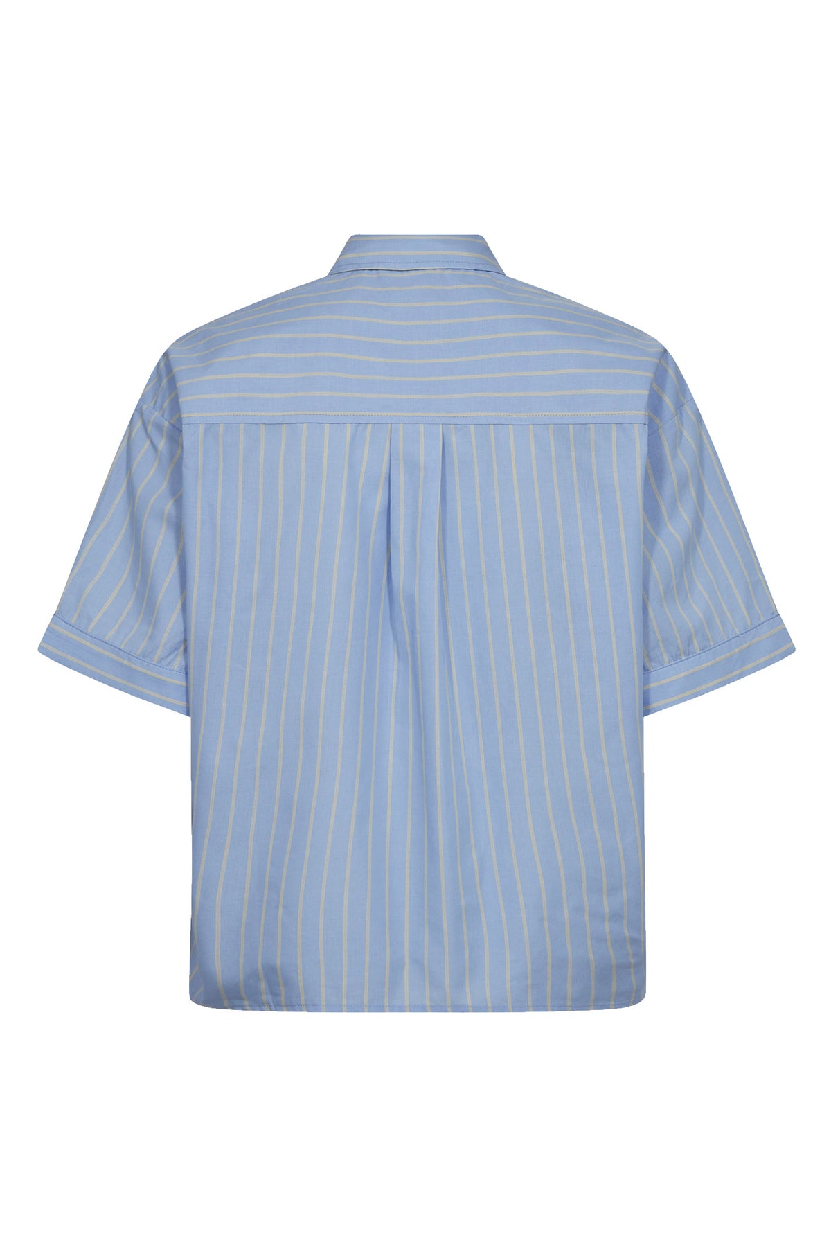 SimoCC Stripe SS Tie Shirt 23-Pale Blue - 45050