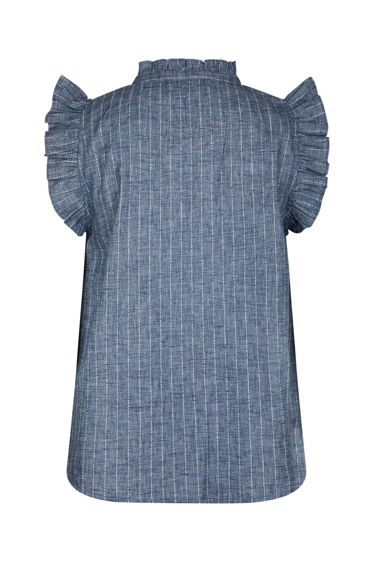 Siona Emb Stripe Top Blue - 168373