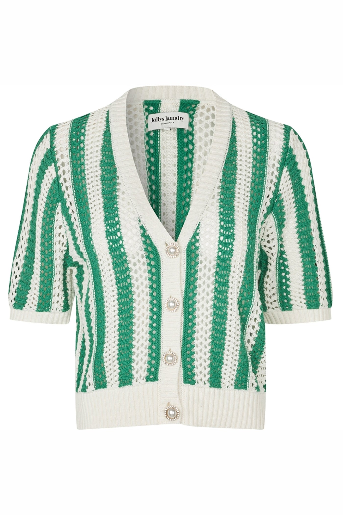SivaLL Knit Cardigan SS 40 Green - 26150-5005