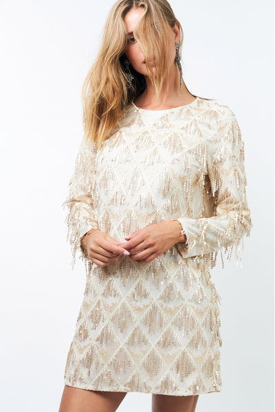 Solga mini Dress LS 85 Champagne - 25566-3014 Thumbnail