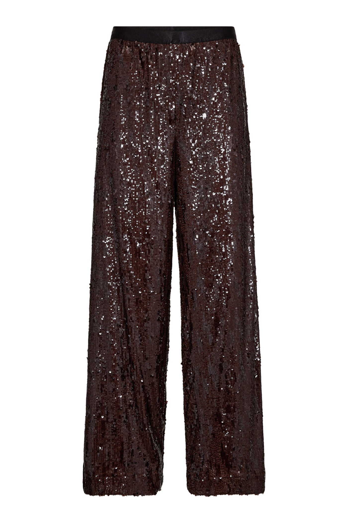 SophieCC Sequin Pant 145-Dark Brown - 31653