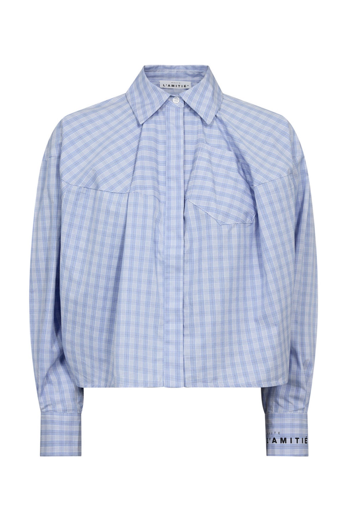Sophie Check Shirt Pale Blue - HL10746