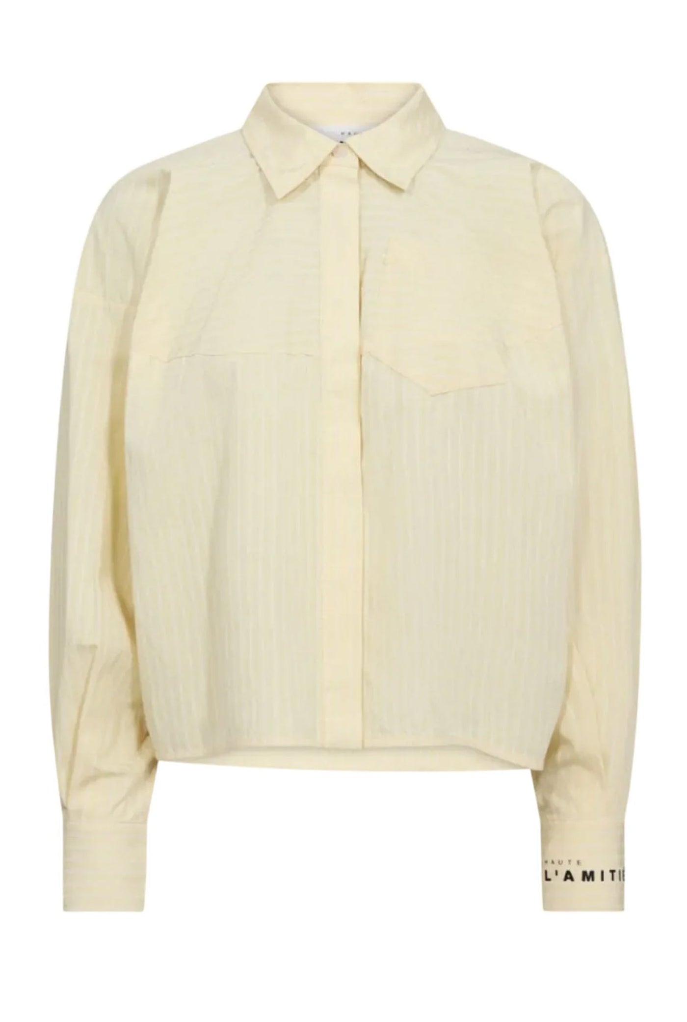 Sophie Yellow Stripe Shirt PALE YELLOW - HL10751