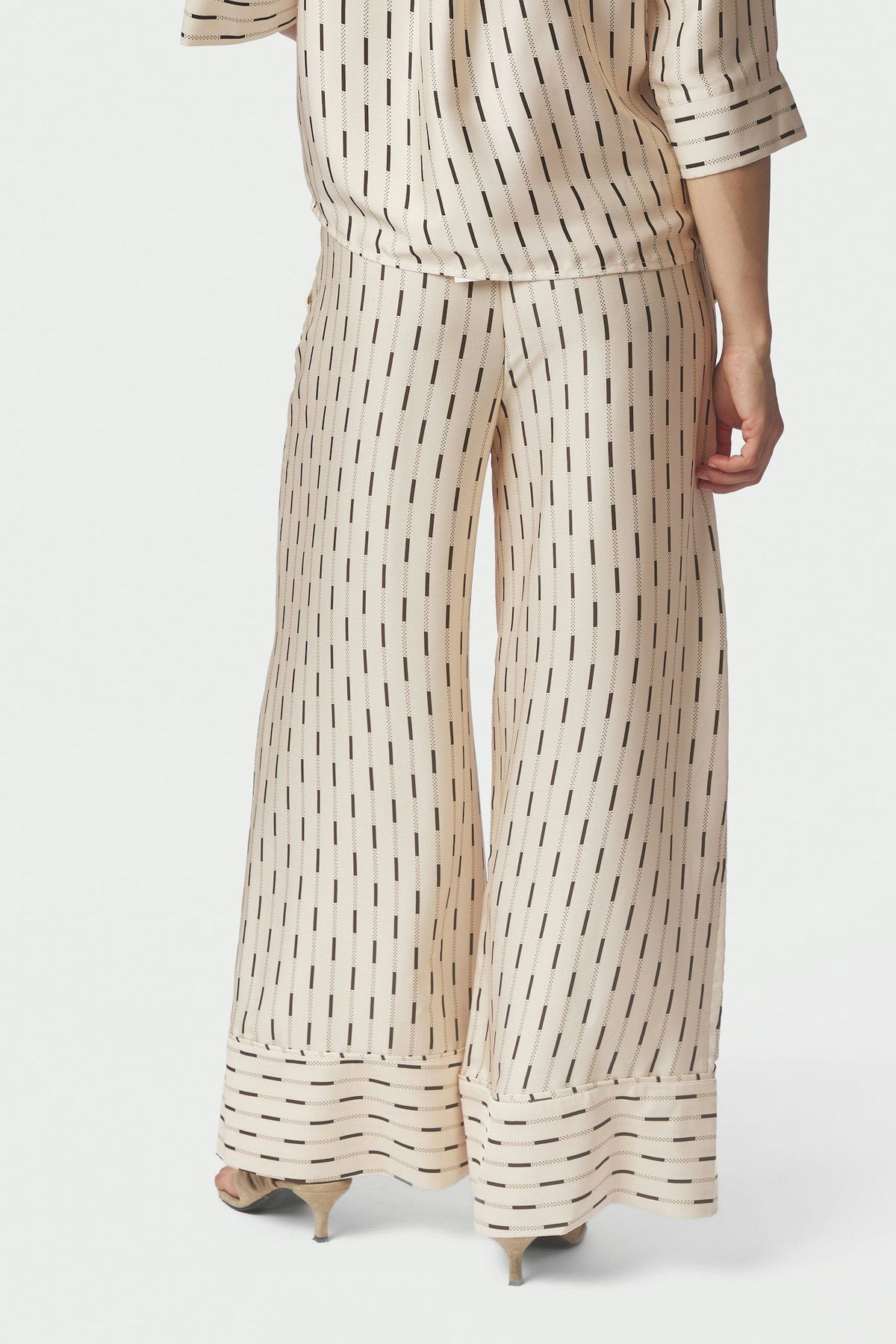 Sora Print Pants Creme - 169279