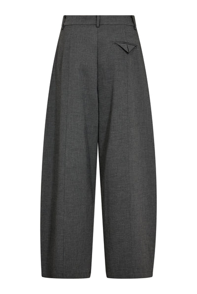 Priscillacc Pleat Barrel Pant Mid Grey - 500824 Thumbnail