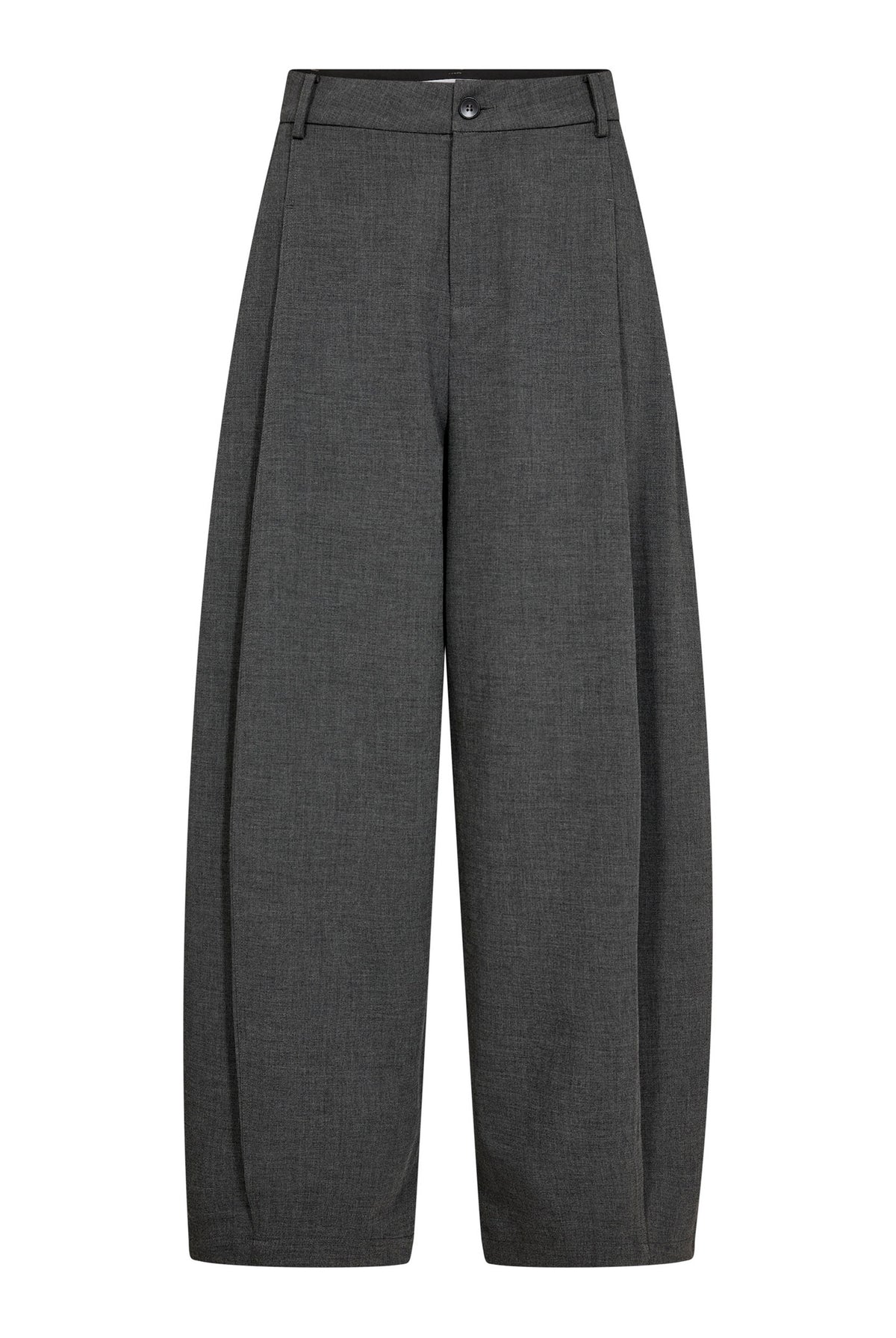 Priscillacc Pleat Barrel Pant Mid Grey - 500824