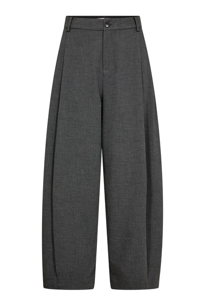 PriscillaCC Pleat Barrel Pant 65003-Mid Grey - 500824 Thumbnail
