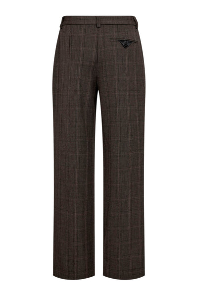 Check Fit Plain Tall Pant Mocca - HL10891 Thumbnail