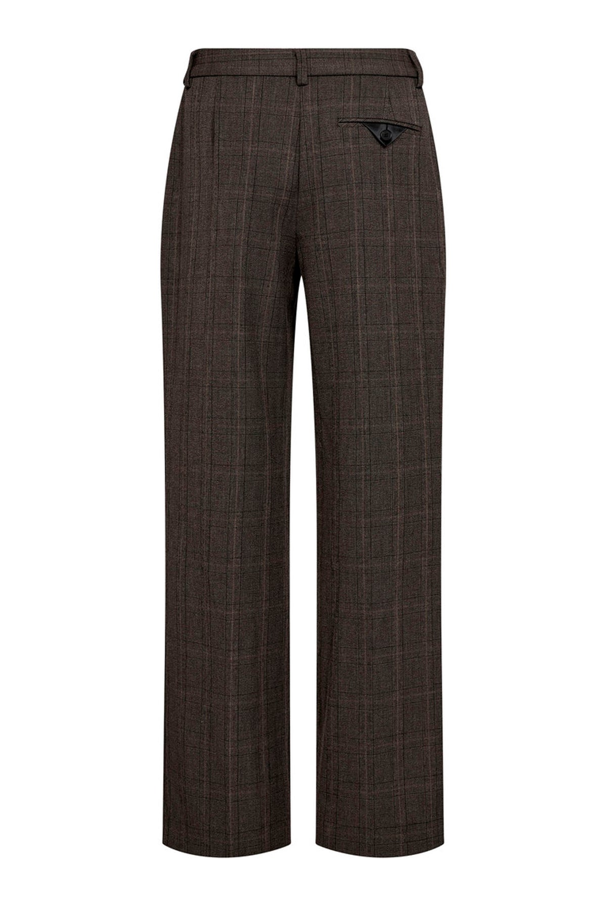 Check Fit Plain Tall Pant Mocca - HL10891