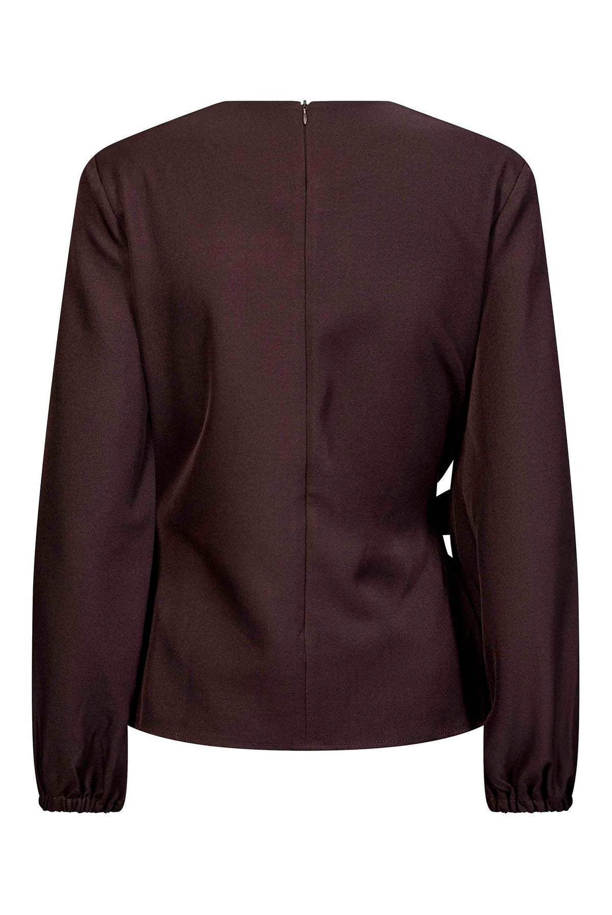LunaCC Tie Blouse 20016-Bison - 500386