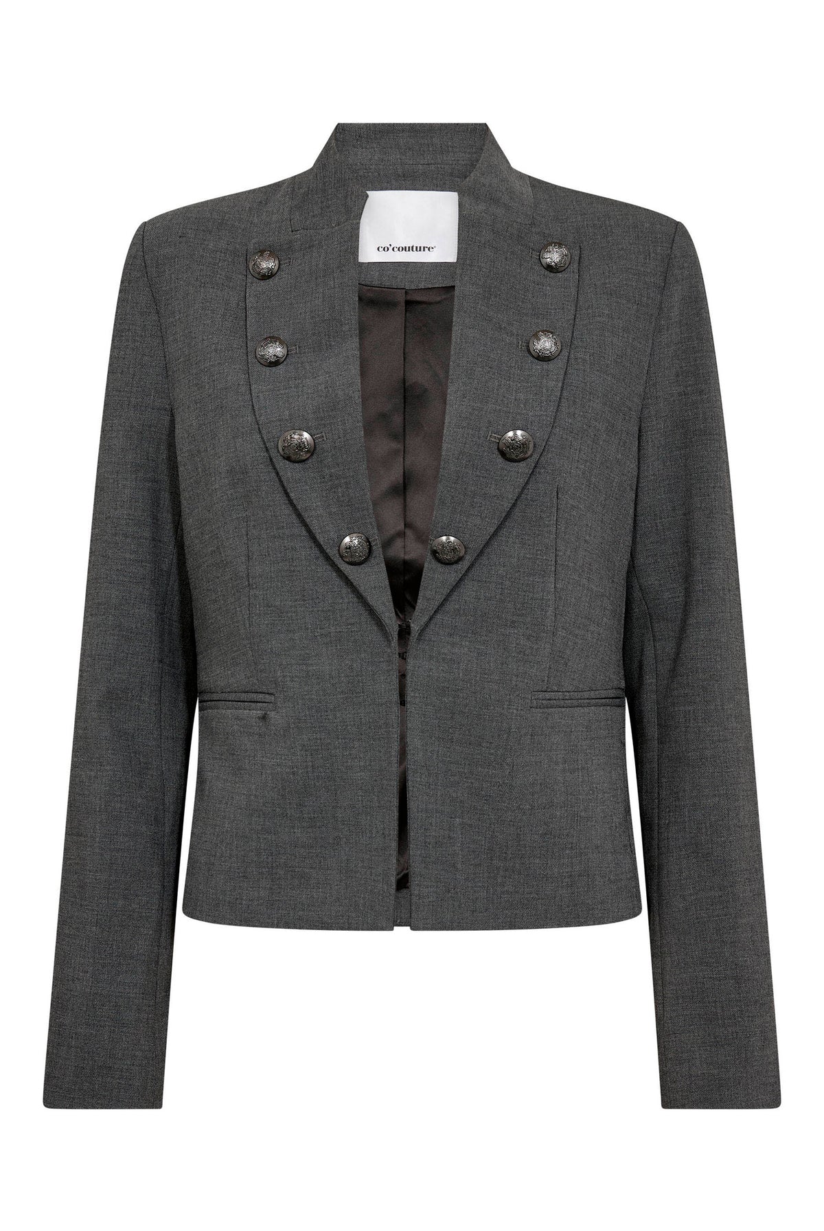Priscillacc Officer Jacket Mid Grey - 500823