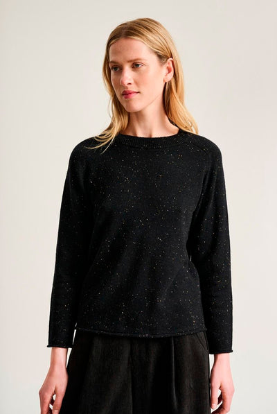 Shinabi raglan bluse BLACK W SPRINKLES - 267-1085-6005 Thumbnail