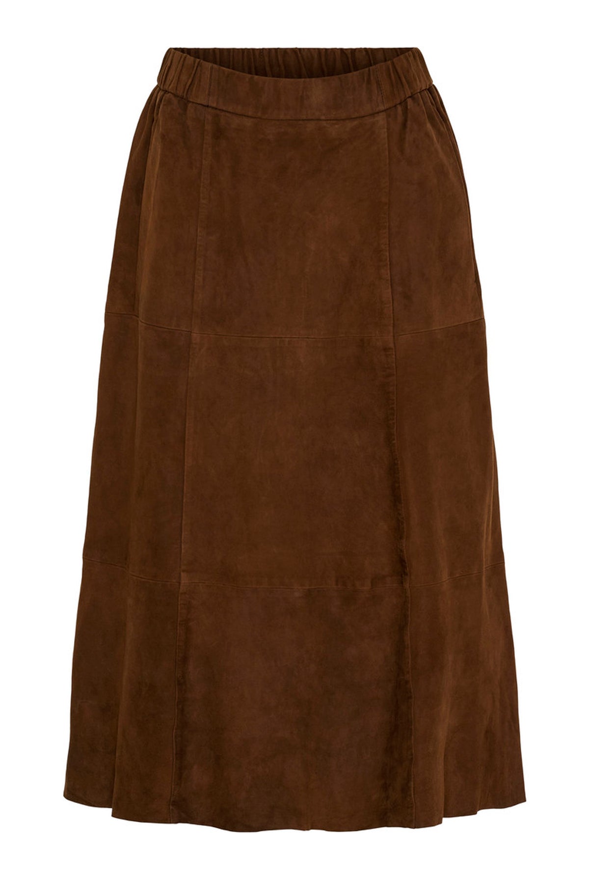 Suede Skirt Dark Chocolate Brown - 100287