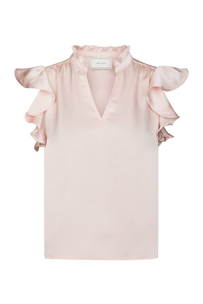 Stella Heavy Sateen Blouse LIGHT PINK - 162668 Thumbnail