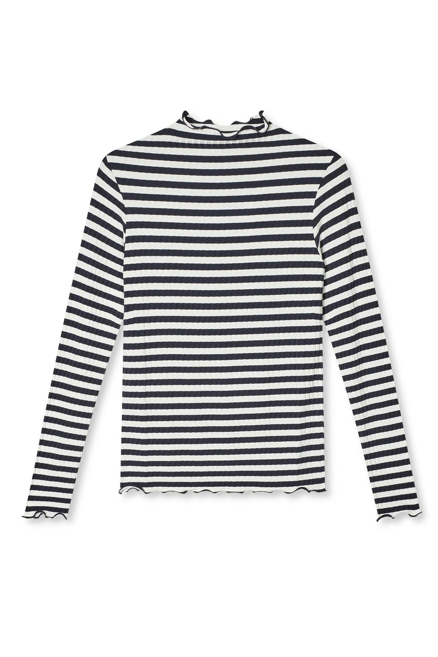 Stripe Trutte Tee LS vanilla ice - 205049