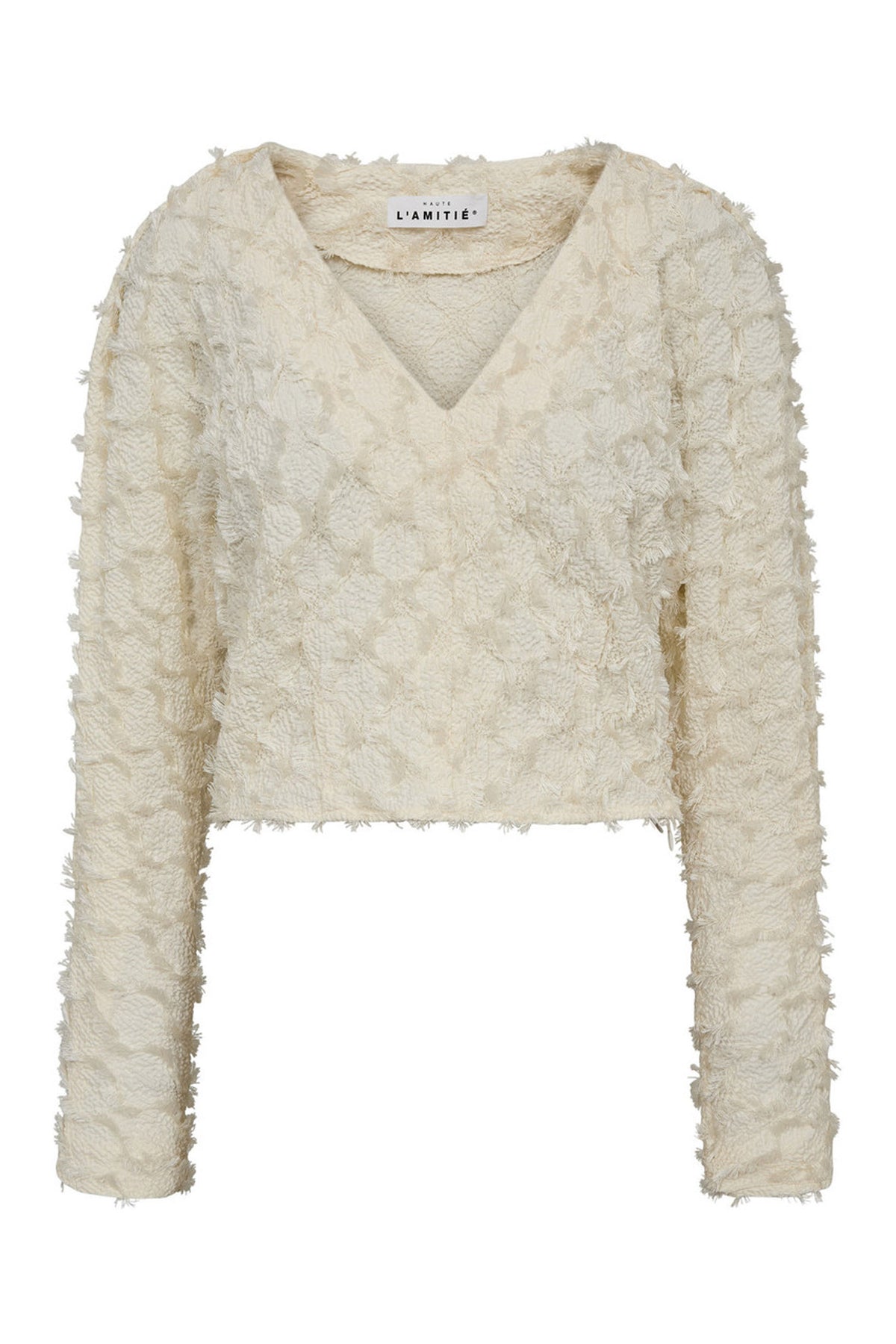 Stuff Structre V-Blouse Off-White - HL10366