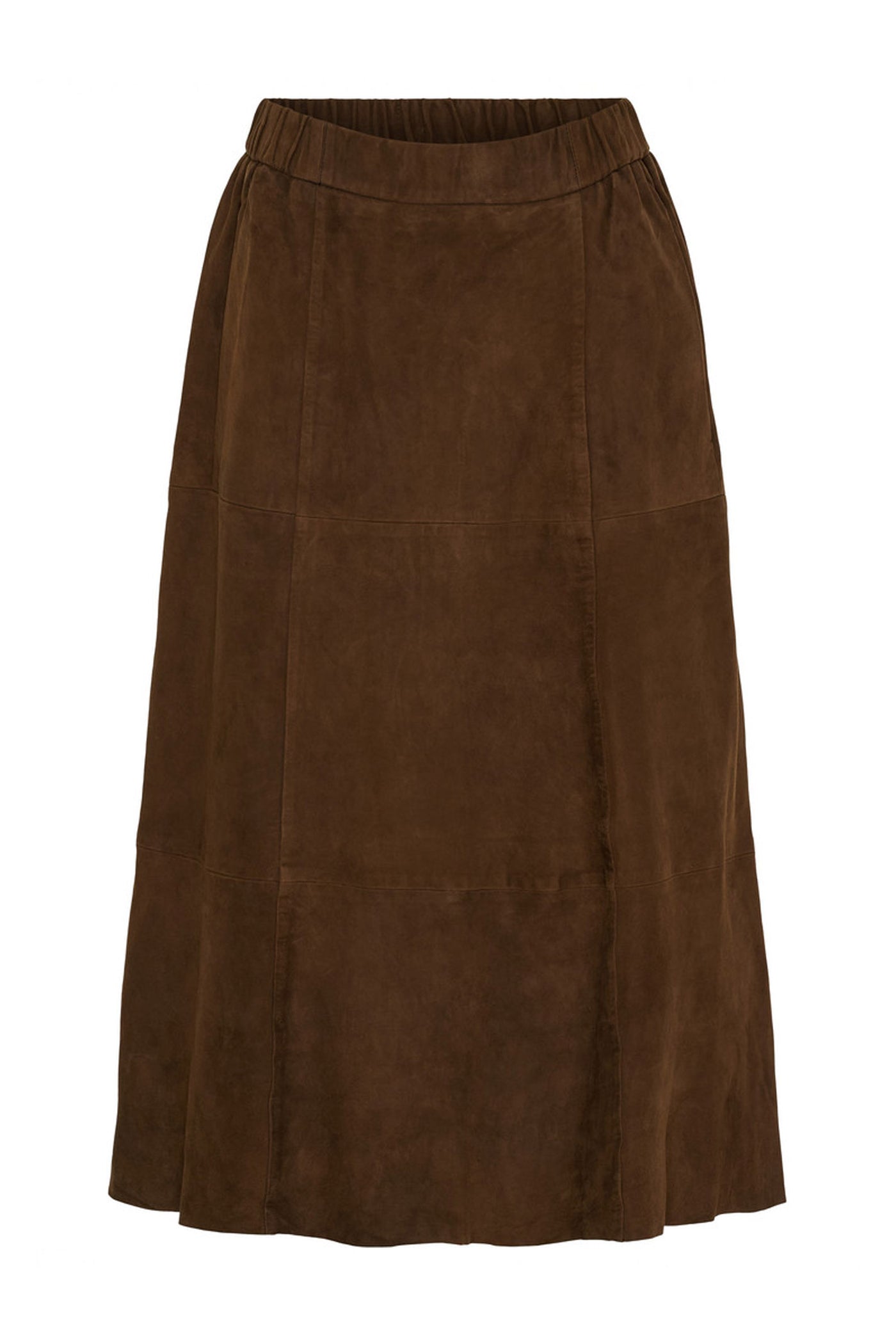 Suede Skirt Chocolate Brown - 100287