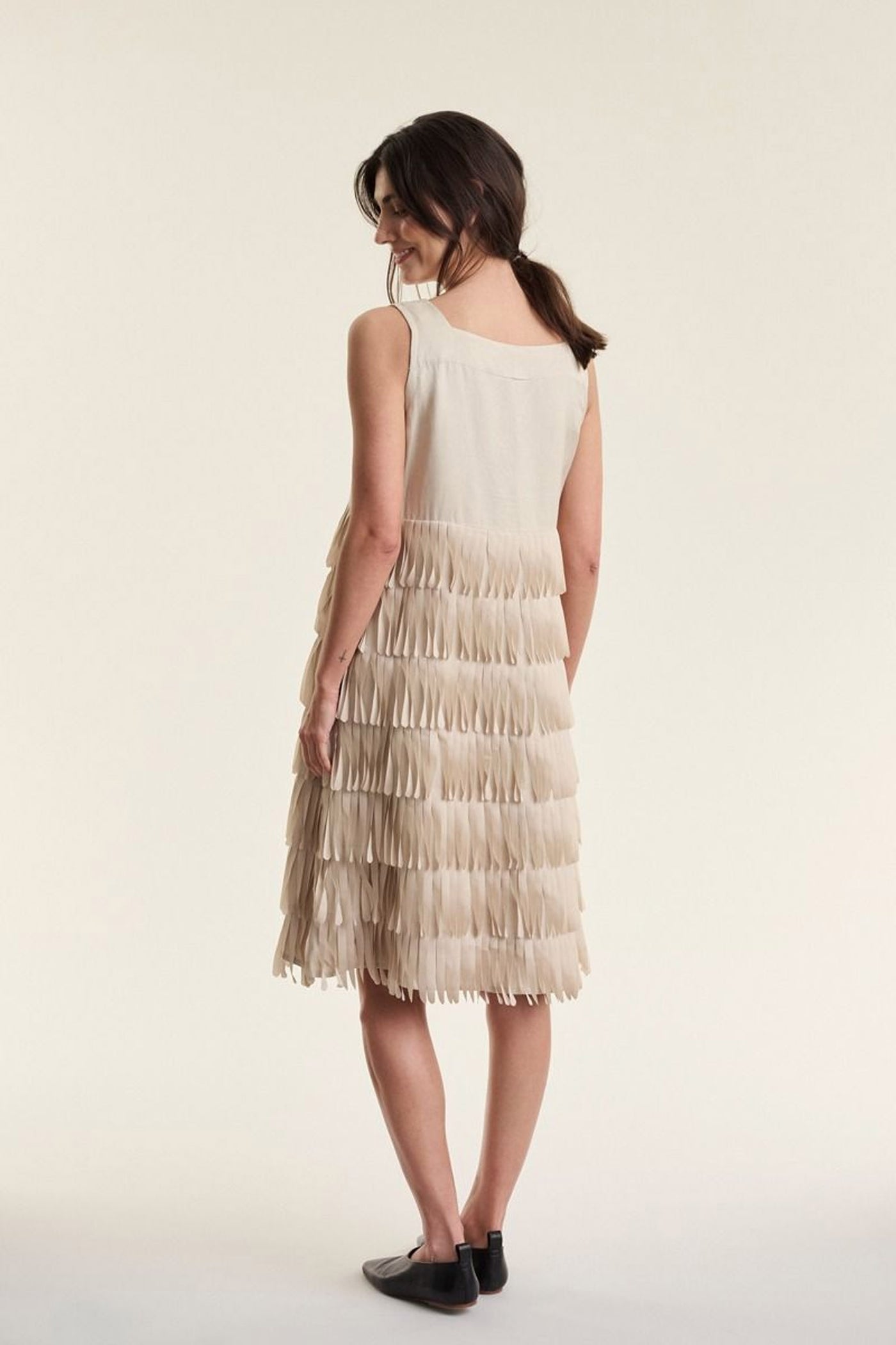 Sukosu frynsekjole IVORY - 263-2474-5777