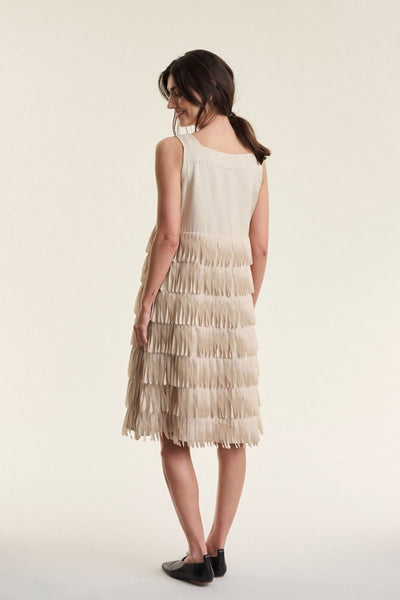 Sukosu frynsekjole IVORY - 263-2474-5777 Thumbnail