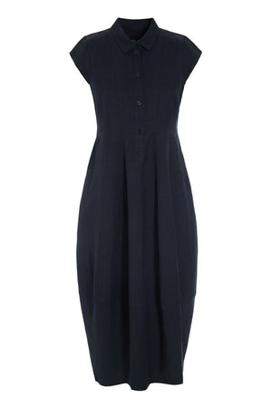 Sukosu kjole med krave Black - 263-2474-5776