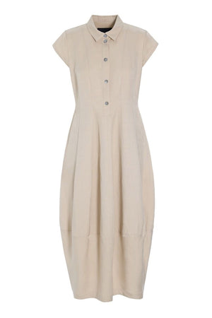 Sukosu kjole med krave IVORY - 263-2474-5776