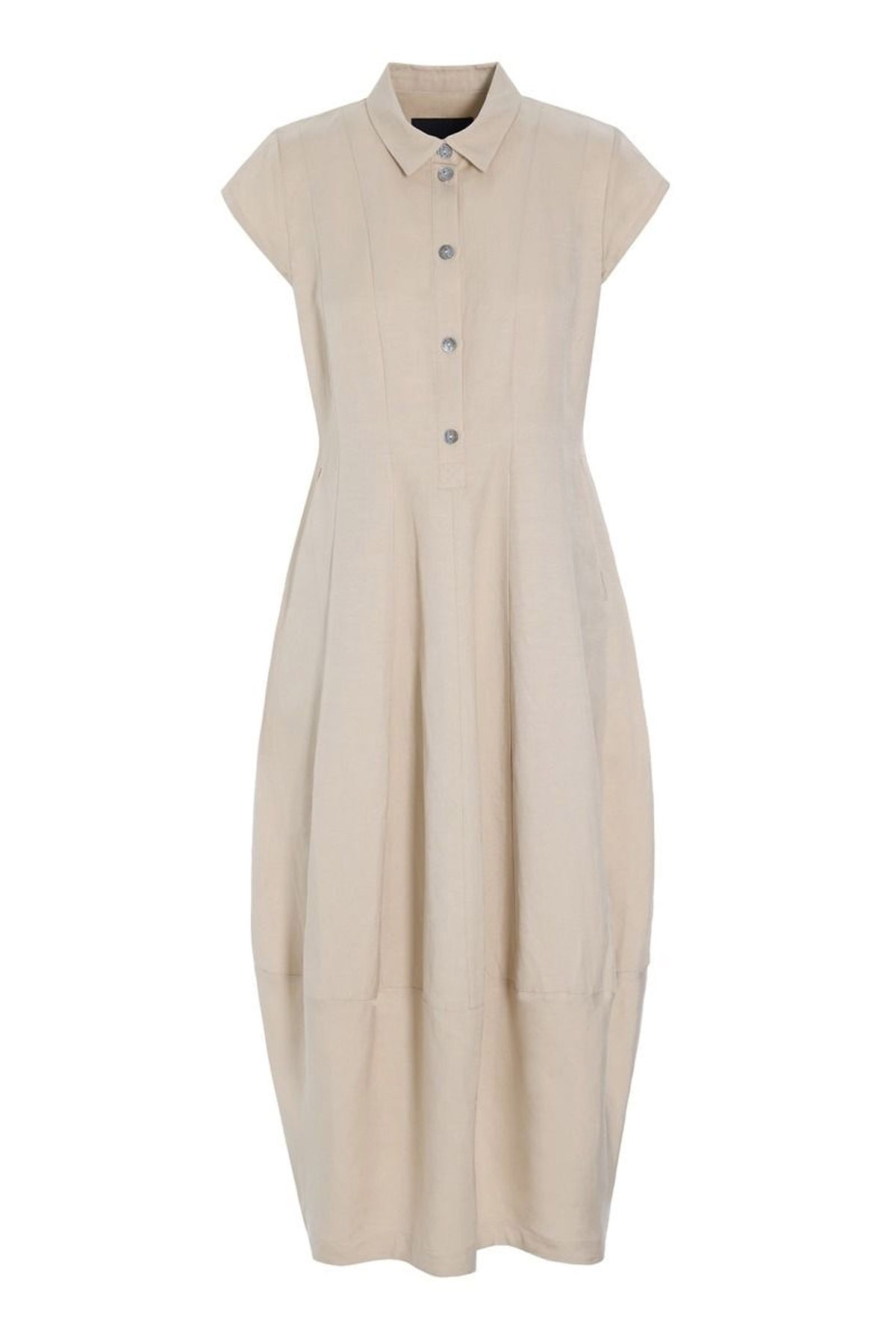 Sukosu kjole med krave IVORY - 263-2474-5776