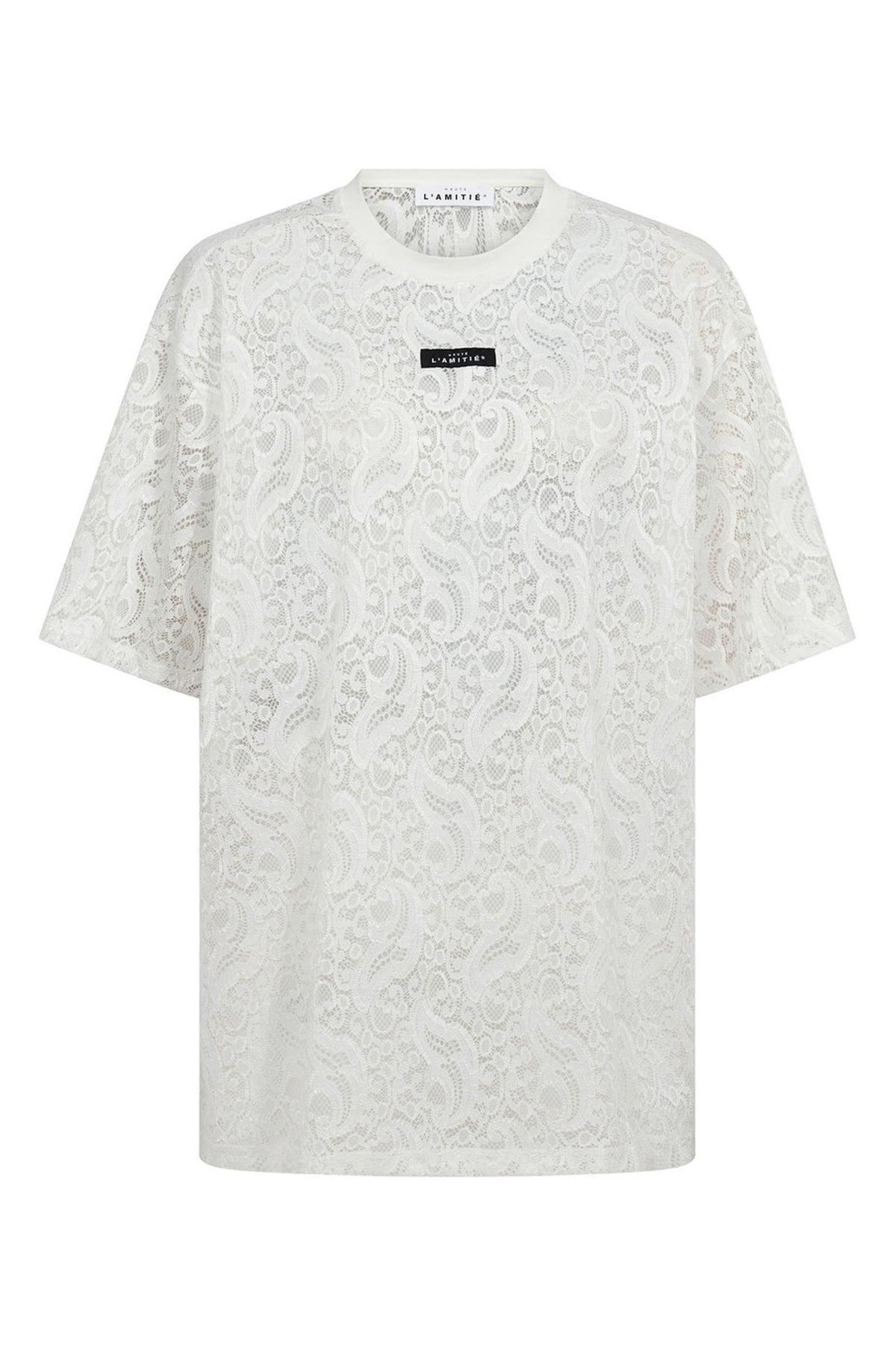Summer Lace Loose Tee White - HL10725