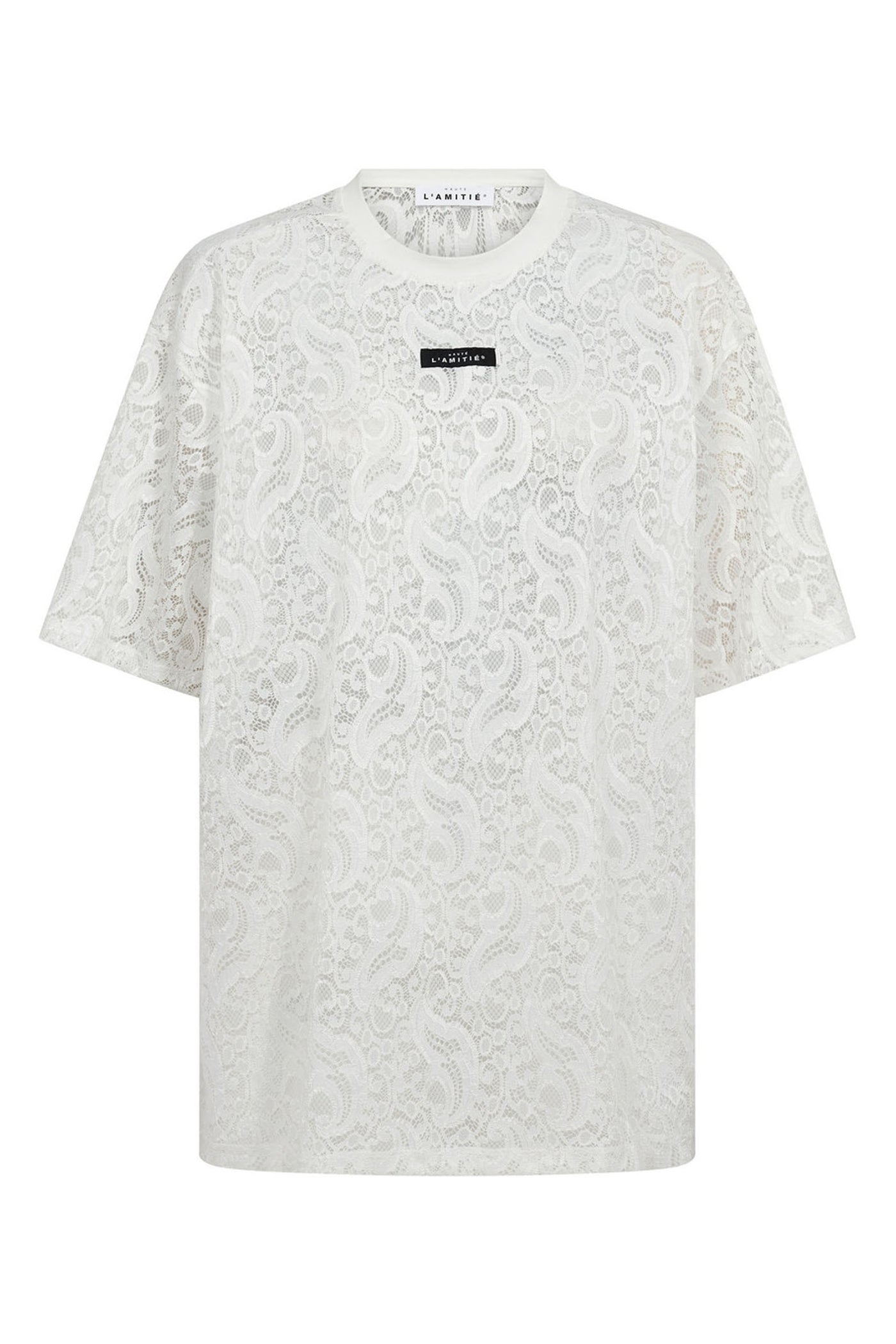 Summer Lace Loose Tee White - HL10725