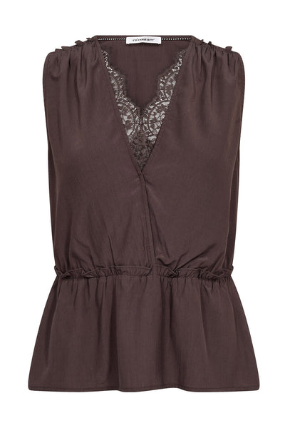 SunnyCC Lace Top 145-Dark Brown - 45128 Thumbnail