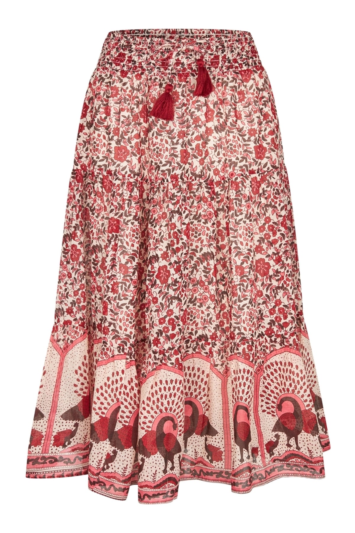 SunnyLL Midi Skirt 30 Red - 26179-2050