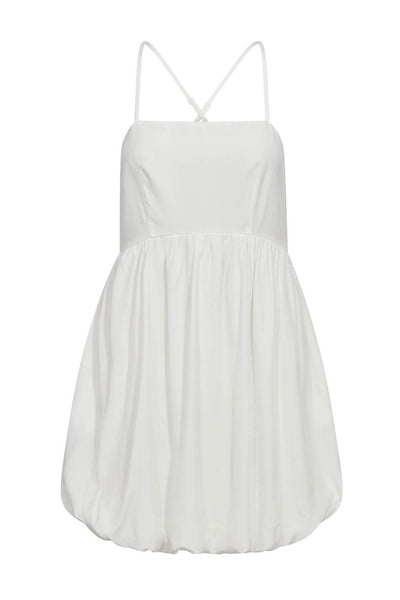 SunriseCC Balloon Strap Dress 4000-White - 46104 Thumbnail