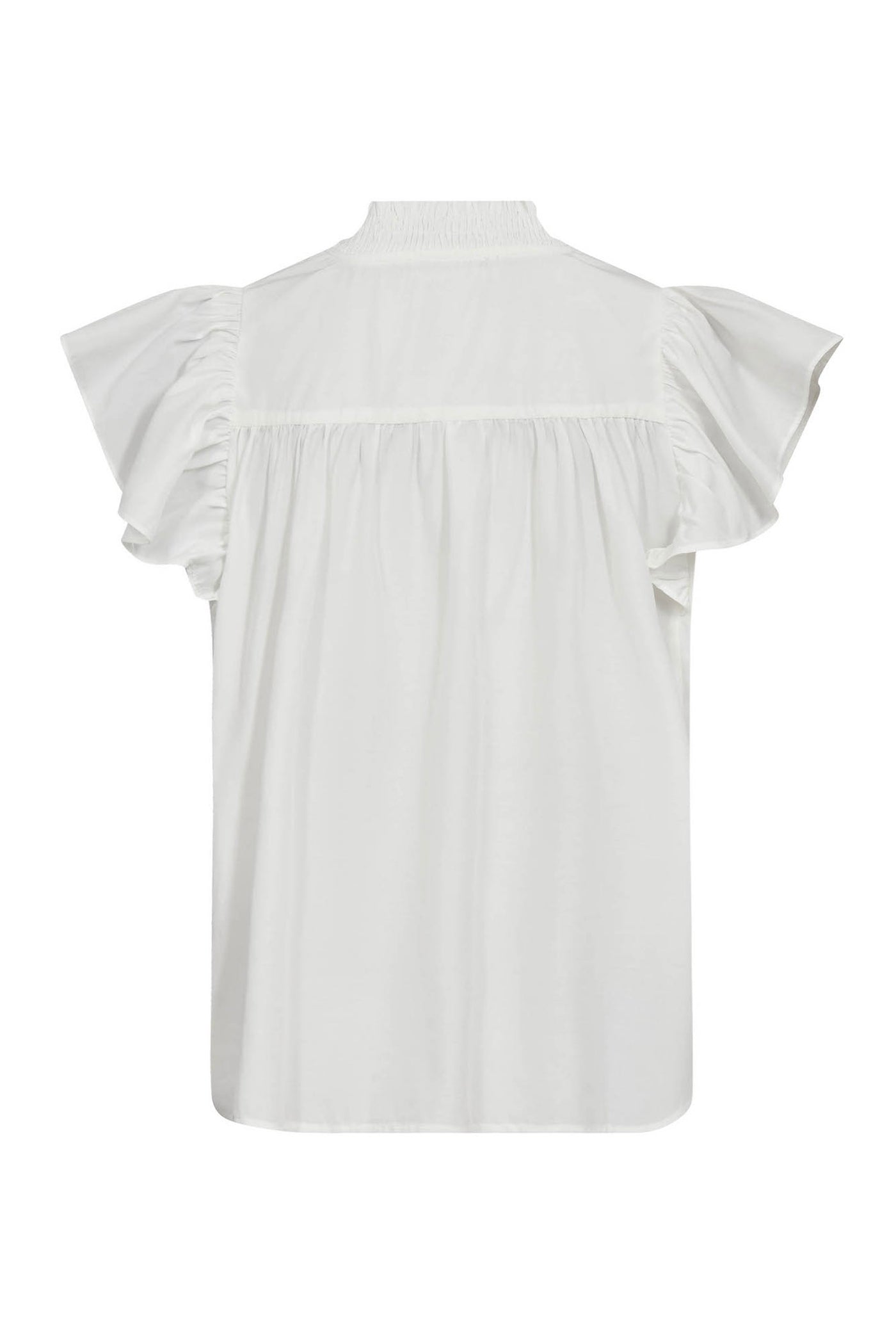 SunriseCC Frill SS V-Top 11-Off white - 45168