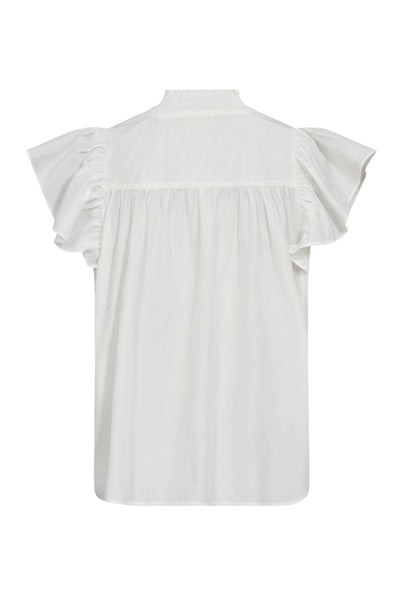 SunriseCC Frill SS V-Top 11-Off white - 45168 Thumbnail