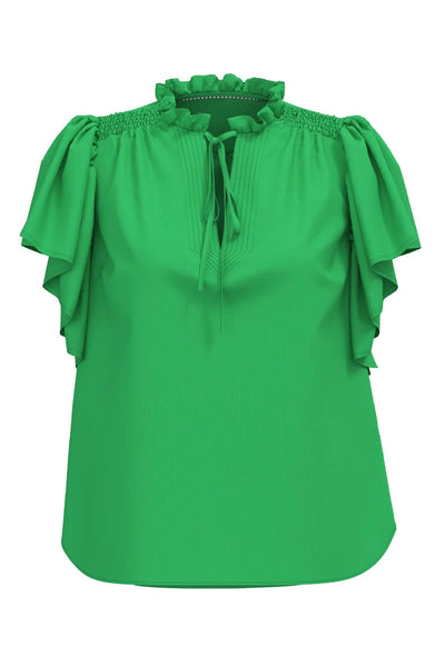 SunriseCC SS Frill Top 34-Green - 35704 Thumbnail