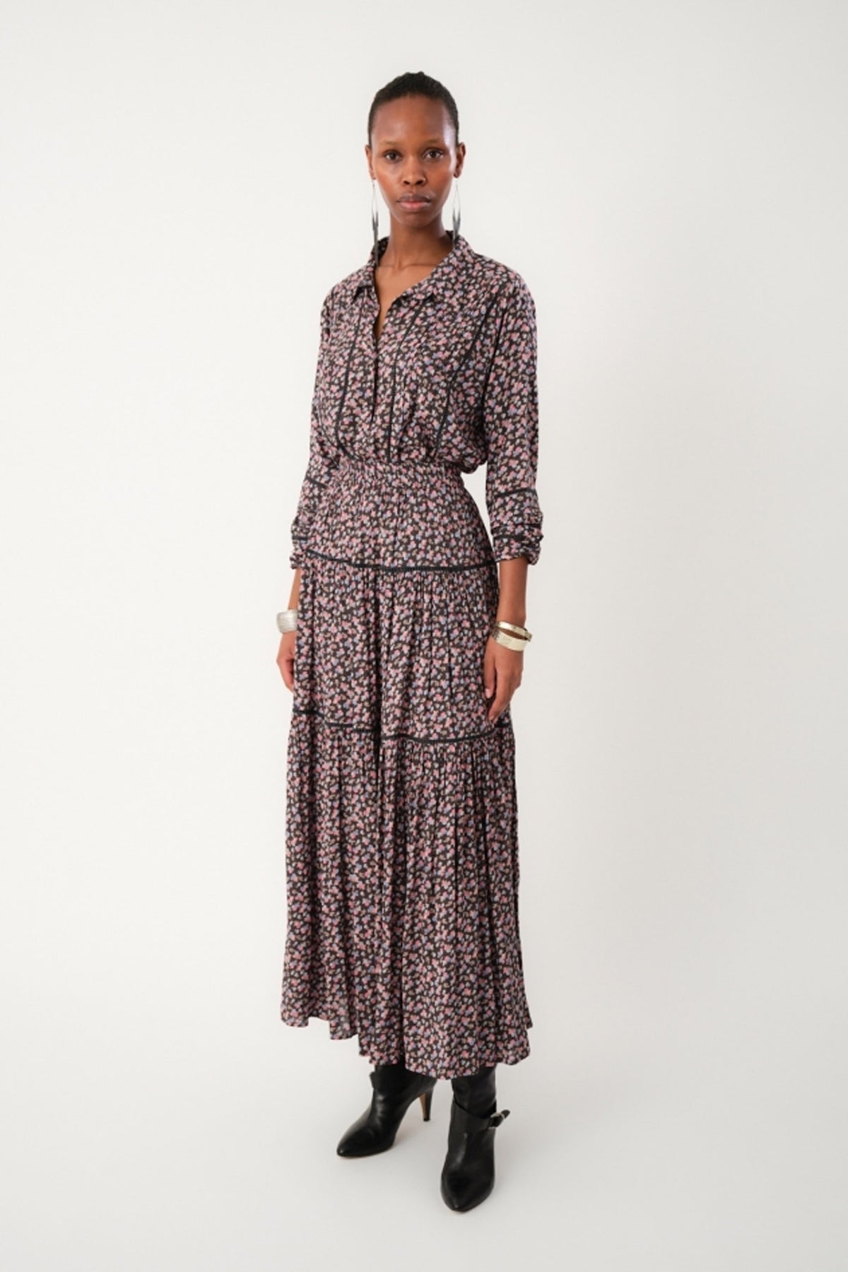 SunsetLL Maxi Skirt 18 Washed Black - 25441-2009