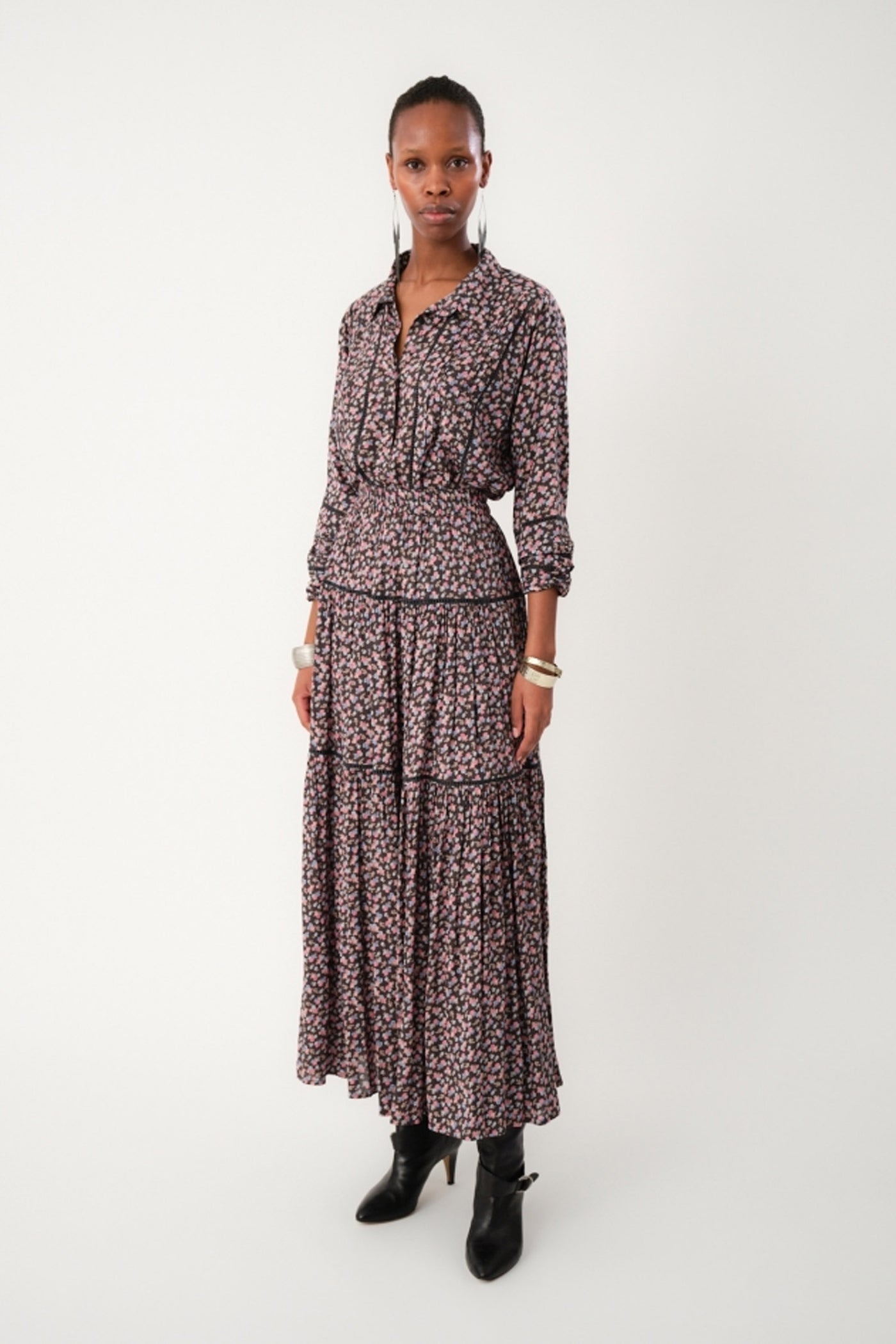 SunsetLL Maxi Skirt 18 Washed Black - 25441-2009