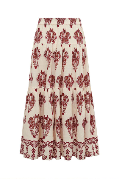 Sunsetll Maxi Skirt Creme - 26256-2013 Thumbnail