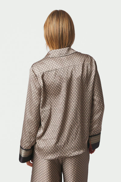 Mistan Pattern Shirt Beige - 170075 Thumbnail
