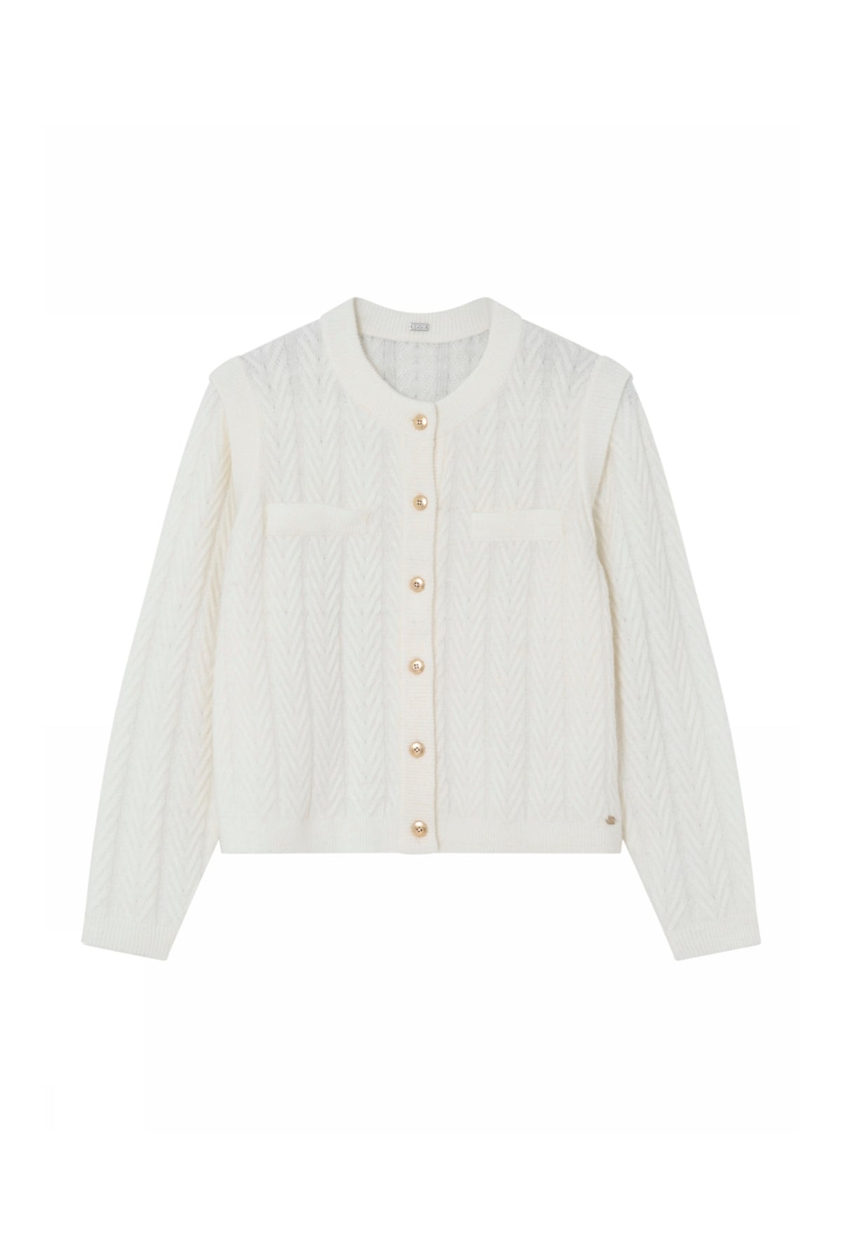 Fria, cardi knit 1010-Off White - 62420/3799