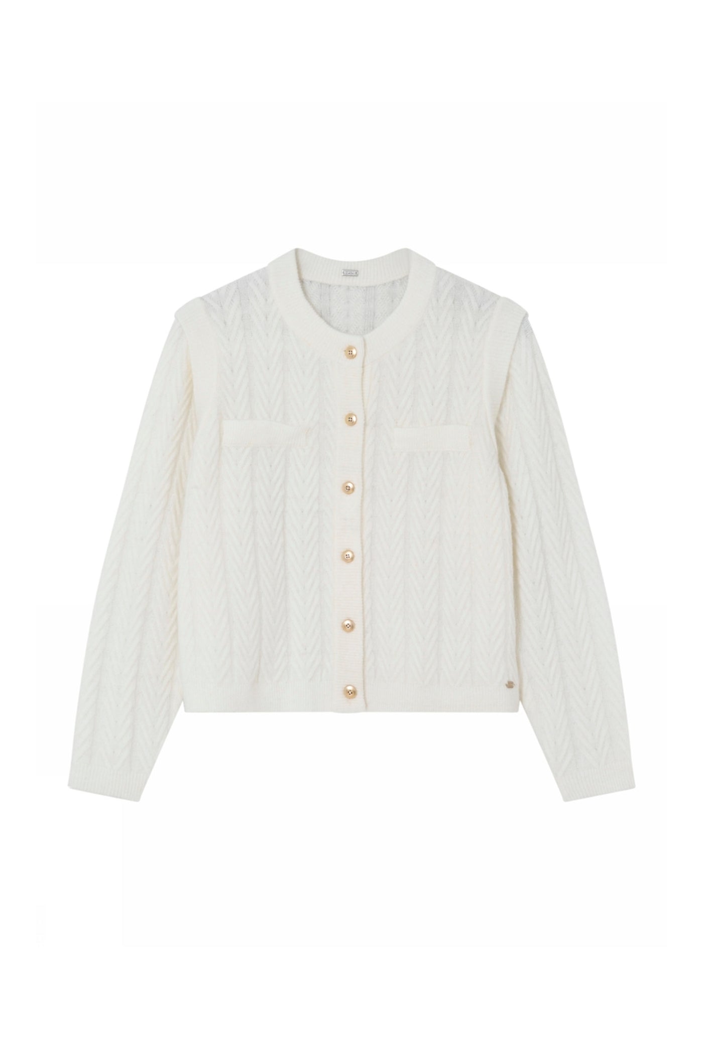 Fria, cardi knit 1010-Off White - 62420/3799