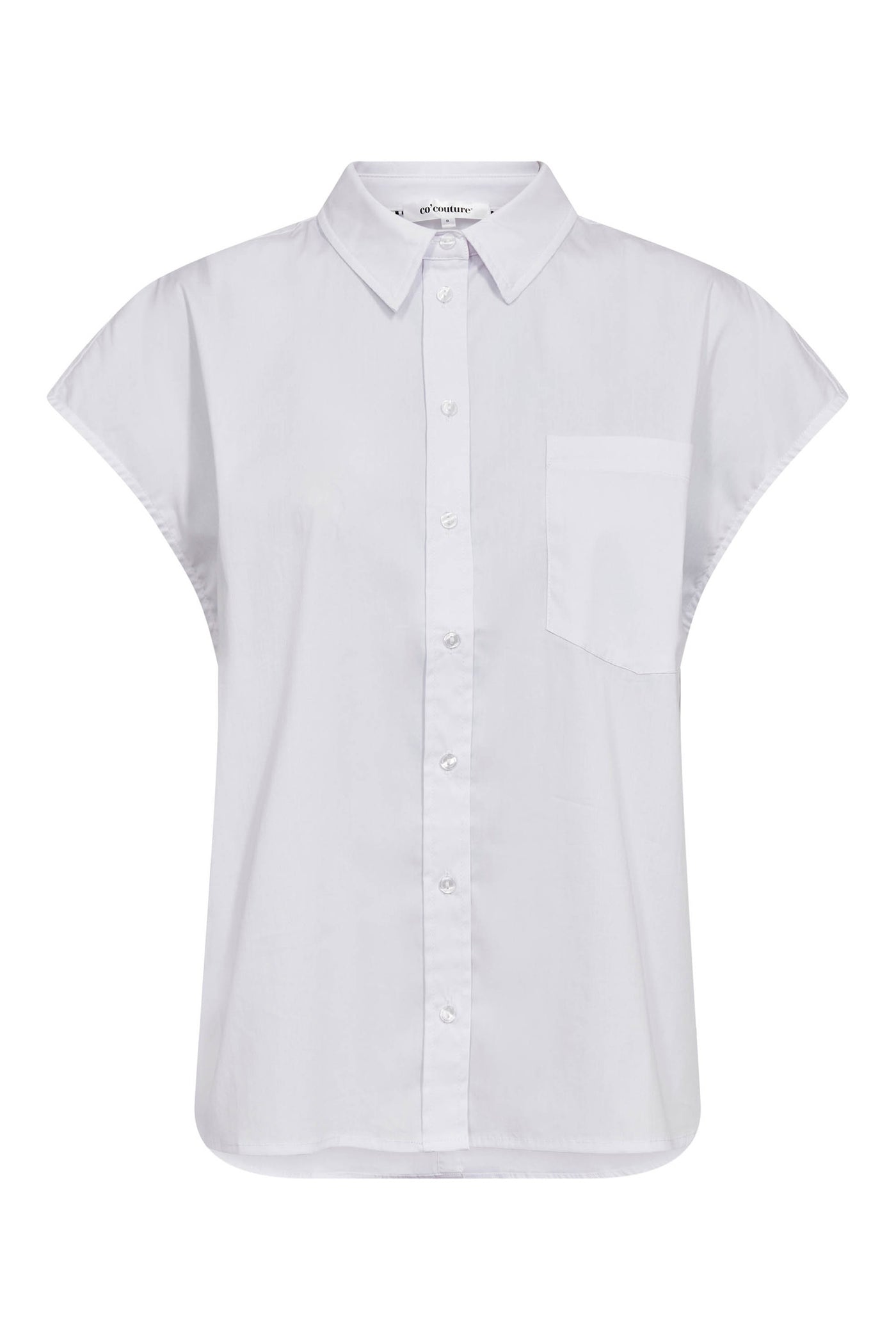 ElaraCC Slit Back SS Shirt 4000-White - 45142
