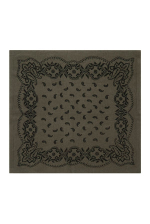 Adelina Paisley Knit Scarf ARMY - 169506
