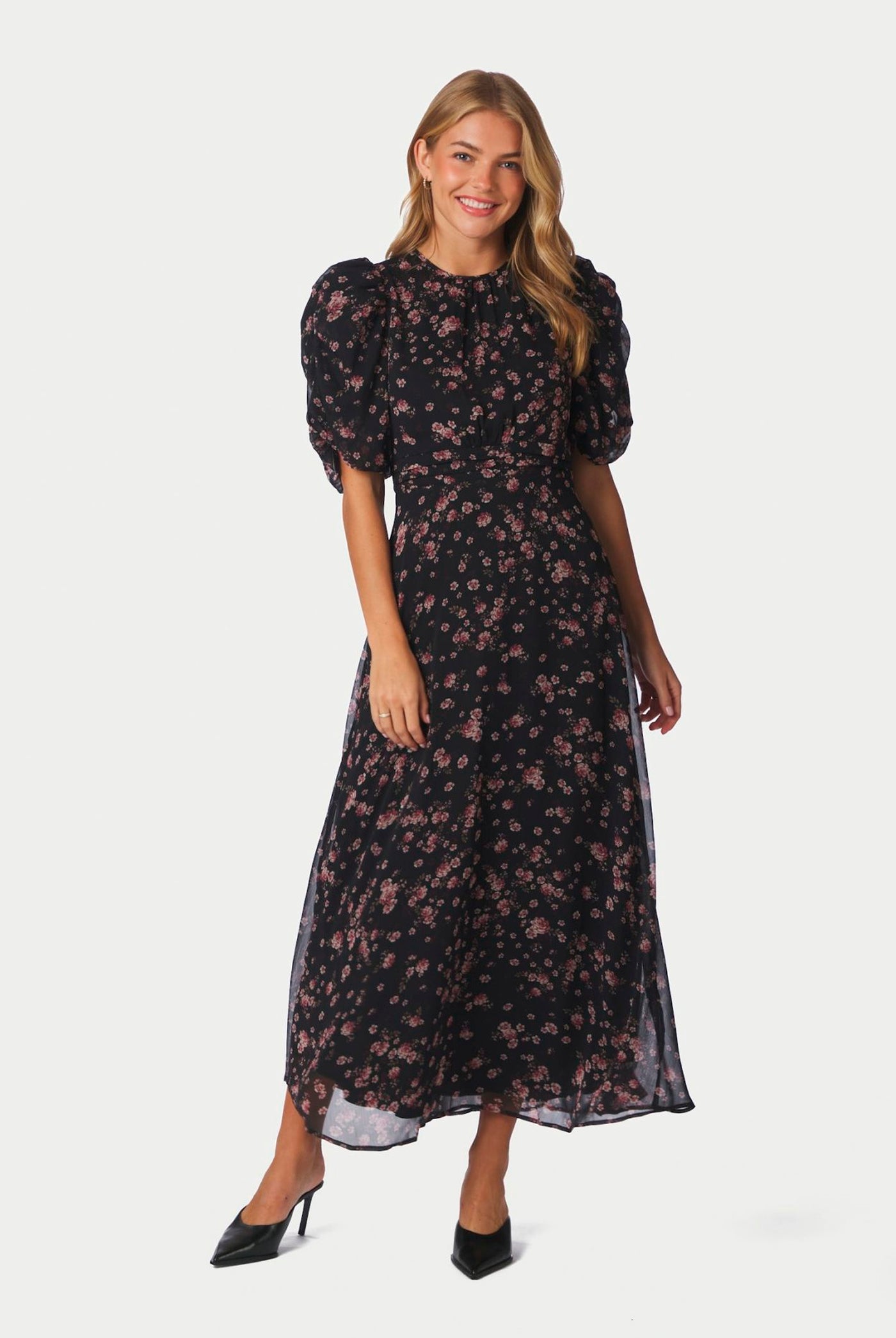 Kikka Mini Flower Dress Black - 170468