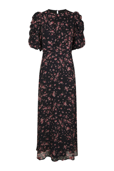 Kikka Mini Flower Dress Black - 170468 Thumbnail