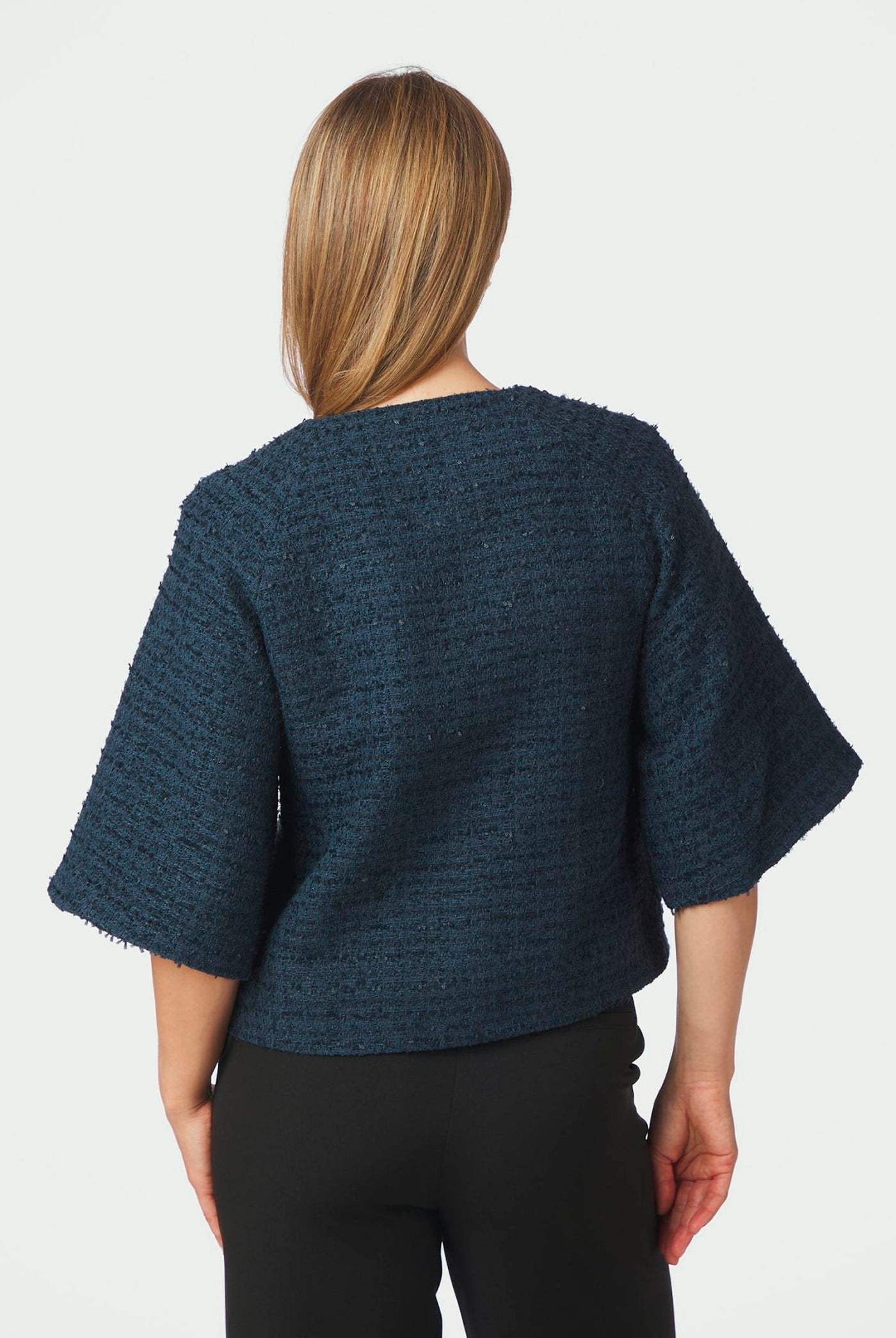 Rosella Boucle Mini Jacket Navy - 166488