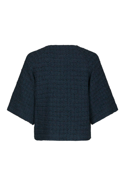 Rosella Boucle Mini Jacket Navy - 166488 Thumbnail