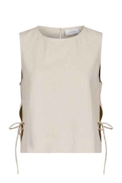 Svetlana Linen Top SAND - 159947 Thumbnail