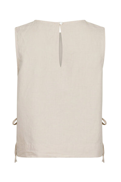 Svetlana Linen Top SAND - 159947 Thumbnail