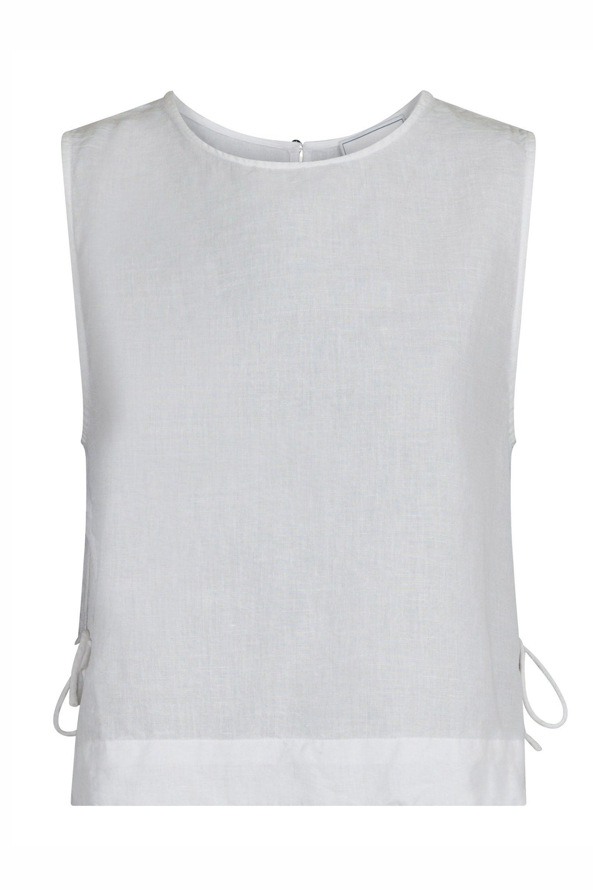 Svetlana Linen Top White - 159947